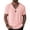 Pink, variant on Men's Short Sleeve Johnny Collar T-Shirts Cotton Blend Business Casual Lightweight Pullover for Work to Weekend