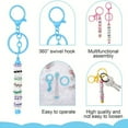 thumbnail image 2 of Beadable Keychains Bars Bulk Blank Beaded Metal Keychain for Craft DIY Gift Backpack Decoration Pendan, 2 of 6