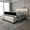 Beige, variant on E-motie Queen Upholstered Bed Frame with Storage Ottoman, Charging Station and LED, Gray Queen Bed