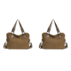 thumbnail image 1 of Bolso Mano para Hombres Y Mujeres Hombro Con Múltiples Bolsillos Lona El (marrón), 1 of 9