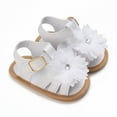 thumbnail image 2 of Otqutp Toddler Summer Spring Sandals Baby Girls Sandals Ruffle Bowknot Soft Sole Open Toe Breathable Summer Outdoor Shoes, 2 of 7