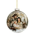 thumbnail image 3 of Christmas Stereo Nativity Blessing Pendant Crafted from Clear Acrylic, Features a Religious Nativity Scene for Car or Tree Decorations B, 3 of 4
