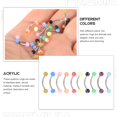 thumbnail image 3 of LNGOOR 30 Pcs Trendy Decorative Eyebrow Rings Women Eyebrow Rings Body Piercing Jewelry Metal Piercing Eyebrow Rings Miss, 3 of 6
