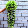 thumbnail image 2 of Hanging Flowers Artificial Violet Flower Wall Wisteria Basket Hanging Garland Vine Flowers Fake Orchid, 2 of 5