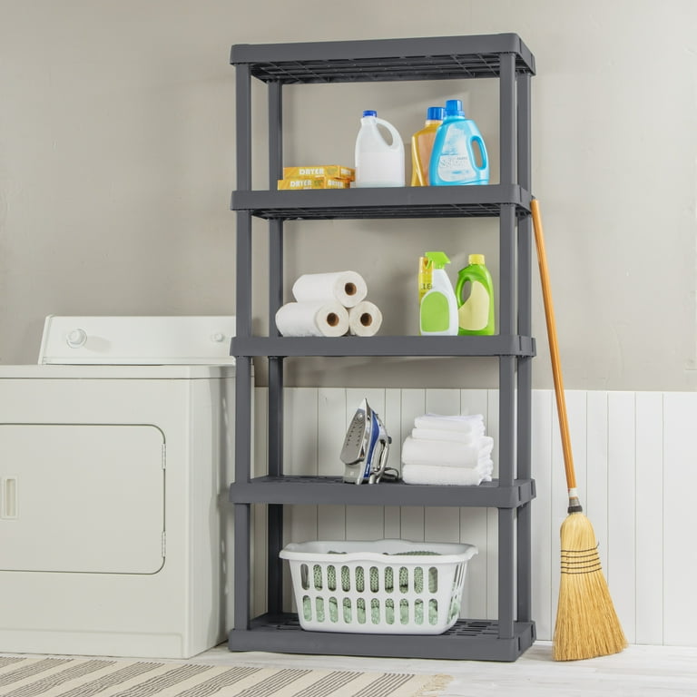 Sterilite 5 shelf unit flat gray deals