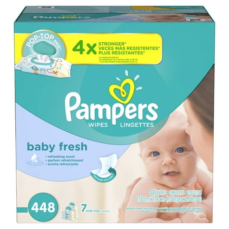 Pampers Baby Wipes Baby Fresh 7 Packs, 448 Total Wipes