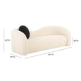 thumbnail image 4 of TOV Furniture Leonie Beige Faux Shearling 84" Sofa, 4 of 8