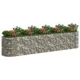 thumbnail image 3 of vidaXL Gabion Raised Bed Galvanized Iron 196.9"x39.4"x39.4", 3 of 7