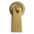 thumbnail image 1 of Hardware Philosophy Art Deco Leaf Brass Hardware Pulls 2.7 Inches - Set of 2 - Architectural, Interior Design, Furniture Cabinet Customization Hardware, 1 of 4