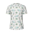 thumbnail image 5 of Wukai Whale And Turtle Print Men's Short-Sleeved Mesh T-Shirt,Quick-Dry Short Sleeve Workout T-Shirt-4X-Large, 5 of 8