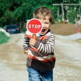 thumbnail image 2 of 2 Pcs Panneau de Signalisation Double Face Stop and Go Panneau de Signalisation à Main Étanche Contrôle de la Circulation Pagaie Outil d'Enseignement en Classe Panneau Lumineux Rouge Vert, 2 of 5