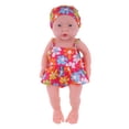 thumbnail image 2 of Muñeca de Bebé de Simulación de Vinilo Suave Perfecl 41cm Bikini de Flores y Sombrero, 2 of 8