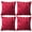 Red, variant on AUQ 4Pcs Decorative Pillow Covers Smooth Gliding 16X16 Pillow Covers Good Resilience Cushion Covers Style1