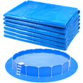 thumbnail image 1 of Tela redonda para piscina YEXEXINM de 11 pies, material de polietileno azul, 1 of 7