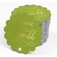 thumbnail image 4 of Inkdotpot Let Love Sparkle Wedding Bottle Tag Real Gold Foil Favor Hang Tags Pack Of 100, 4 of 7