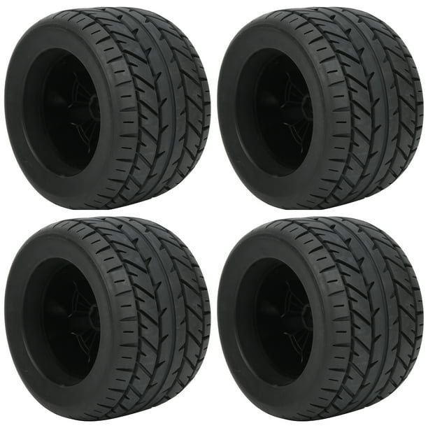4 llantas de goma para neumáticos de coche RC 1/8, ruedas de camión para accesorios de carreras ZD, piezas de 165 x 104 mm