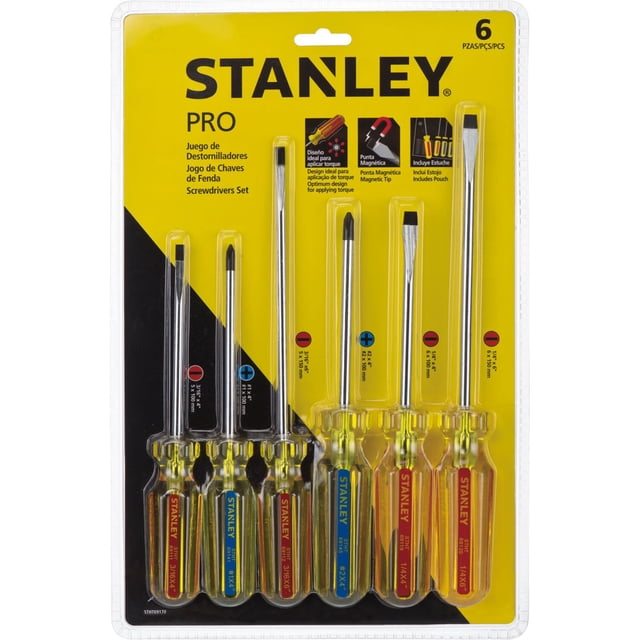 Juego de desarmadores Pro 6 piezas Stanley STHT69170