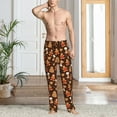 thumbnail image 2 of Disketp Christmas Gingerbread Cookies Men's Pajama Pants - Ultra Soft Fleece Sleep and Lounge Pants (Size: S-XXL)-X-Large, 2 of 6