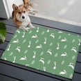 thumbnail image 3 of Rectangle Area Rugs 2 x 3 Ft, Green Spring Easter Non-Slip Residential Carpet, Cute Bunny Botanical Indoor Crawling Mats Runner Rugs for Living Room/Dining Room/Bedroom, 3 of 8