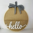 Door Hangers for Front Door Embroidery Hoop Pocket Wreath Spring Summer