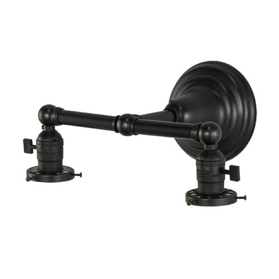 Meyda 142470 12 in. Paddle Socket 2 Light Wall Sconce Hardware, Craftsman Craftsman