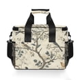 thumbnail image 7 of FORMRS Insulated Cooler Bag 24 Cans Capacity Soft Leakproof Lunch Box with Side Pockets, Beige Birds, 7 of 7