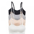 thumbnail image 4 of 4 Pack Bralettes for Women Padded Sports Bra Seamless Comfort Bra Wirefree Yoga Cami Tank Tops Bras for Womens, 4 of 10