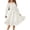 White, variant on Arshiner Halloween Black Dress Girls Fall Funeral Casual Father Daughter Dance Dresses for 10-12Y