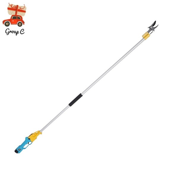 Electric Pruner Cordless Pruning Shears Extension Pole  2 Lithium Battery NEW