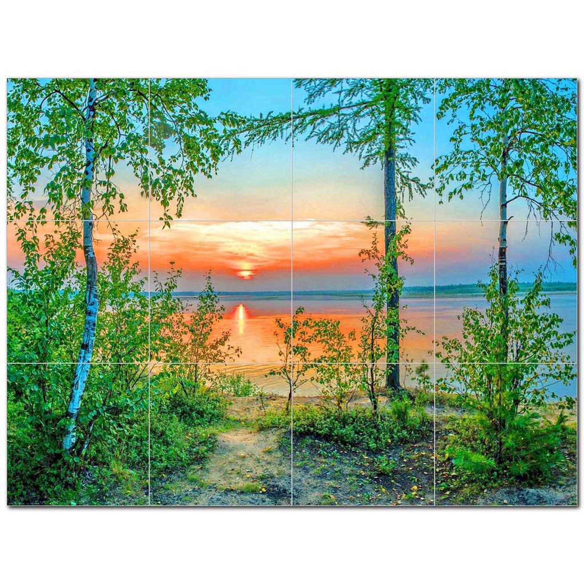 Lake Ceramic Tile Mural Kitchen Backsplash Bathroom Shower 400714M43