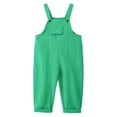 thumbnail image 2 of ZHOGXU Kids Girls Boys Romper Sleeveless Suspenders Solid Color Comfortable Fashion Jumpsuit For Stage Performance And Daily Wear,Green,6-7 Years, 2 of 4