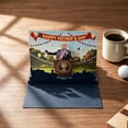 thumbnail image 2 of Fathers Day Talking Pop Up Card with Light & Sound - Plays Real Voice, Funny 3D Pop Up Greeting Card, Presidential Podium Scene, Funny Fathers Day Surprise for Dad(blue 2pcs)Q, 2 of 6