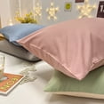 thumbnail image 4 of Nvzi Funda de almohada cepillada de color sólido de 2 piezas Dígale adiós a la sensación sensual y fresca de la funda de almohada tecnológica, 18,9 x 29,13 pulgadas (azul bebé), 4 of 5