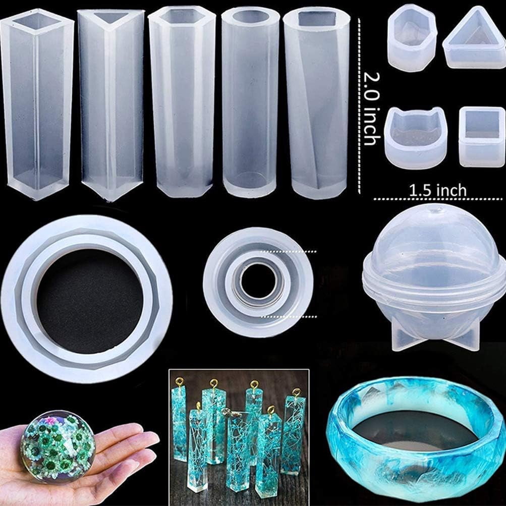 Silicone Molds For Jewelry Crafting, Reusable Molds With Assorted Designs, Essential Tools For Earring Making, Smooth Surfaces Ensure Easy Demolding, Kit For Creative And
