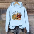 thumbnail image 3 of Thanksgiving Women's Printed Casual Hoodie With Pocket And Adjustable Drawstring, 3 of 3