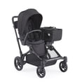 thumbnail image 1 of Contours Element Side-by-Side Convertible Toddler and Baby Stroller Single-to-Double, Reversible Seating Options, Infant Car Seat Compatible, Spacious Storage, UPF 50 Sun Canopy - Stealth Black, 1 of 5