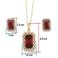 thumbnail image 2 of Kit Rectángulo Color Rubí Chapa 18K Horoz WH36, 2 of 5