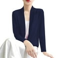 thumbnail image 4 of Cardigan Sweaters for Women Hemlock Long Sleeve Ice Silk Knit Skirt V Neck Cardigan Sweater, 4 of 5