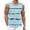 Blue, variant on Men's Regular-Fit Sleeveless Tank Tops Workout T Shirt Black White Horizontal Stripe Sleeveless Summer Shirt for Everyday Wear Casual Summer Beach Tee Tops Grey L