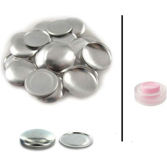 Sze 20 (1/2") Buttons to Cover/Self Cover Buttons wth Flat Backs by     - Qty 50 (wth Assembly Tool)