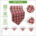 thumbnail image 5 of Vintage Plaid Table Runner Linen Burlap Table Runner 36 Inches Small Red Modern Checkered Farmhouse Stripes Dresser Scarves for Kitchen Island Coffee Dining Room Party Holiday Decoration 13"x36", 5 of 8