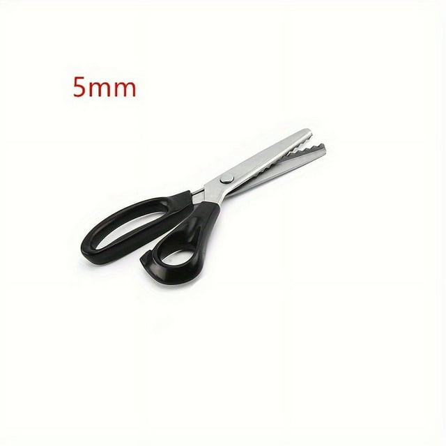 HLONK 1pc 3/5/7mm Scalloped Edge Pinking Shears Fabric Dressmaking Scissors RTY