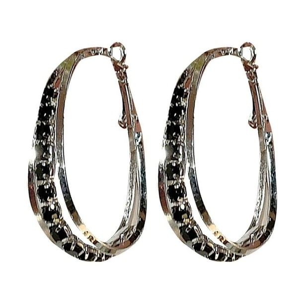 Pendientes de aro con circonitas delicadas para mujer y niña, joyería de moda, regalo de San Valentín para mujer, pendientes.