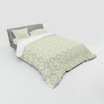 thumbnail image 3 of Ambesonne Geometric Bedding Set 3 Pcs, Tile Style Squares, Twin XL, Pale Yellow Pale Grey, 3 of 3