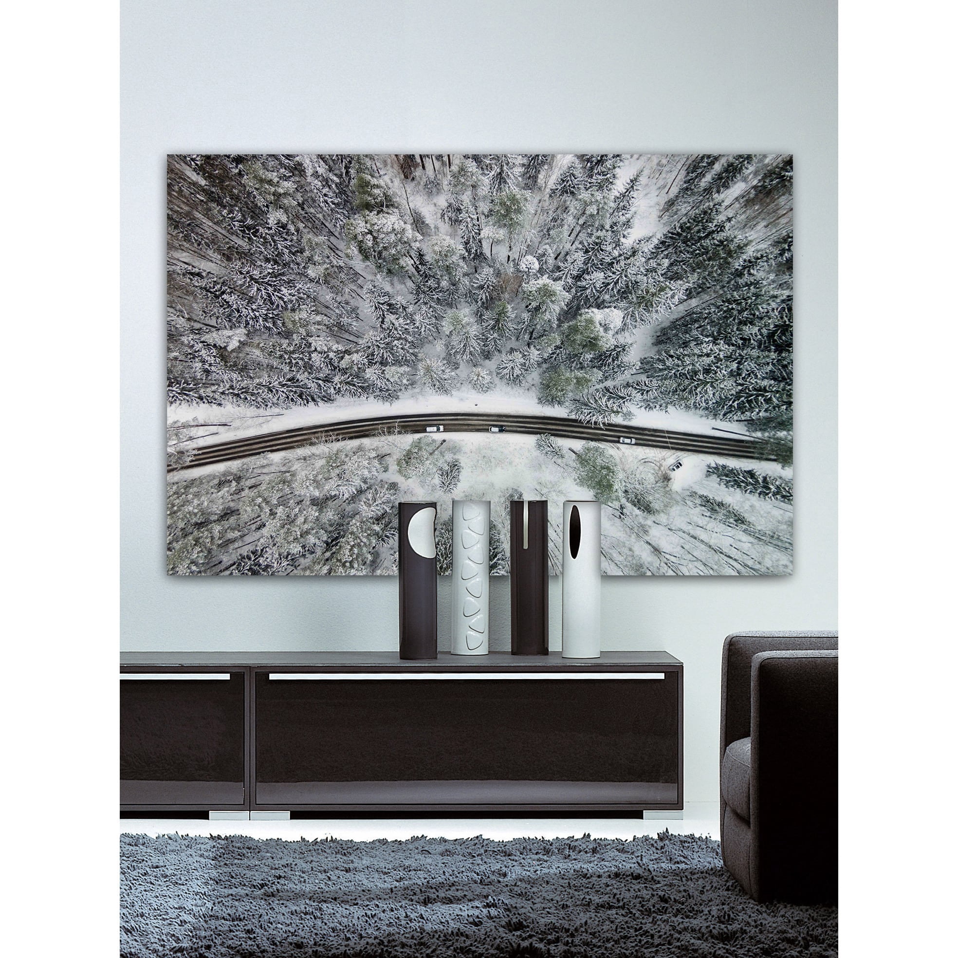 marmont hill 'icy firs' by karolis janulis photographic print on wrapped canvas