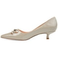 thumbnail image 3 of Journee Womens Lutana Pointed Toe Kitten Heel Pumps, Widths Available, 3 of 10