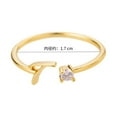 thumbnail image 6 of Adjustable 26 Letter Ring with Trendy Electroplating for Fashion Statements, 6 of 6