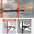 thumbnail image 6 of PROHIKER Power Tower Dip Station, Pull Up Bar Stand Power Rack with Backrest, Height Adjustable Strength Training Equipment for Fitness Home Workout, Orange, 6 of 8