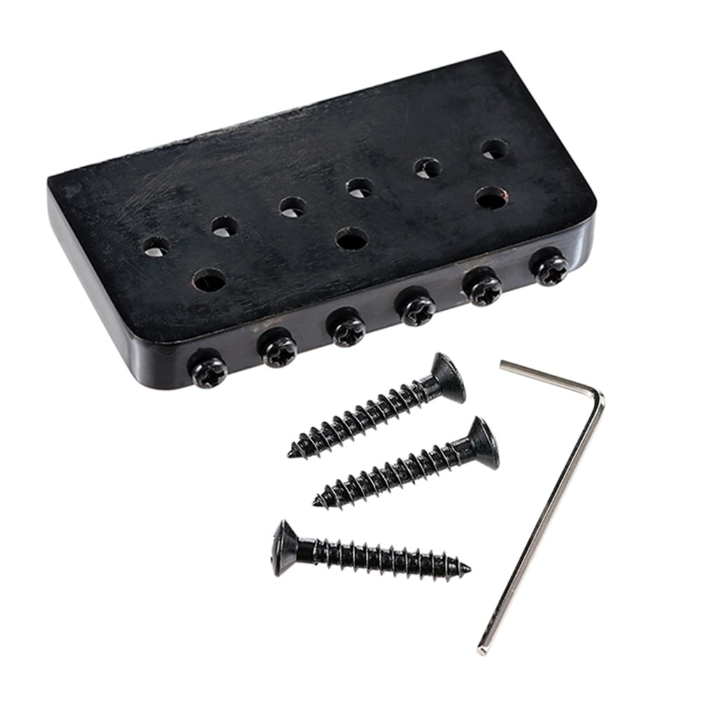 CEORPER Solid Metal Electric Guitar Bridge With Heavy Type Saddles Locking Mechanism For Stable Tuning