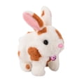 thumbnail image 1 of Realistic Bunny Toy Interactive Jumping Twitching Ears Lifelike Kids Stuffed Animal Soft Cuddly Pet Companion, 1 of 3